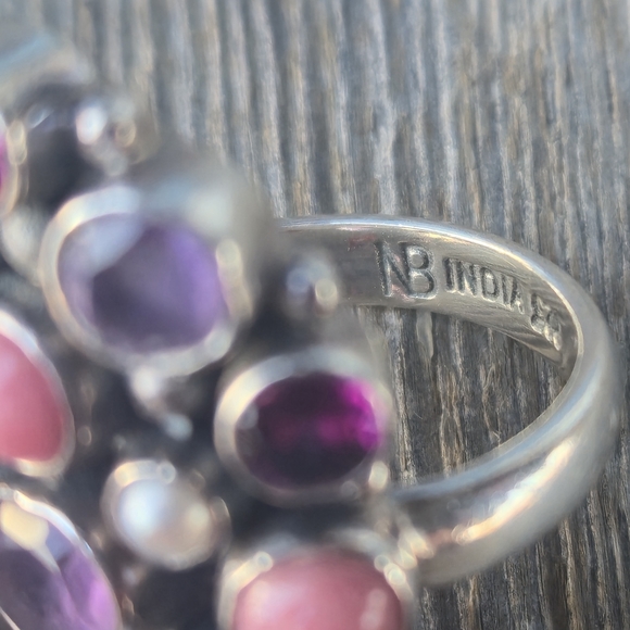 Nicky Butler 925 Sterling Silver Designer Opal Amethyst Rhodolite Garnet Ring NB - Picture 11 of 16